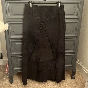 Vintage suede skirt